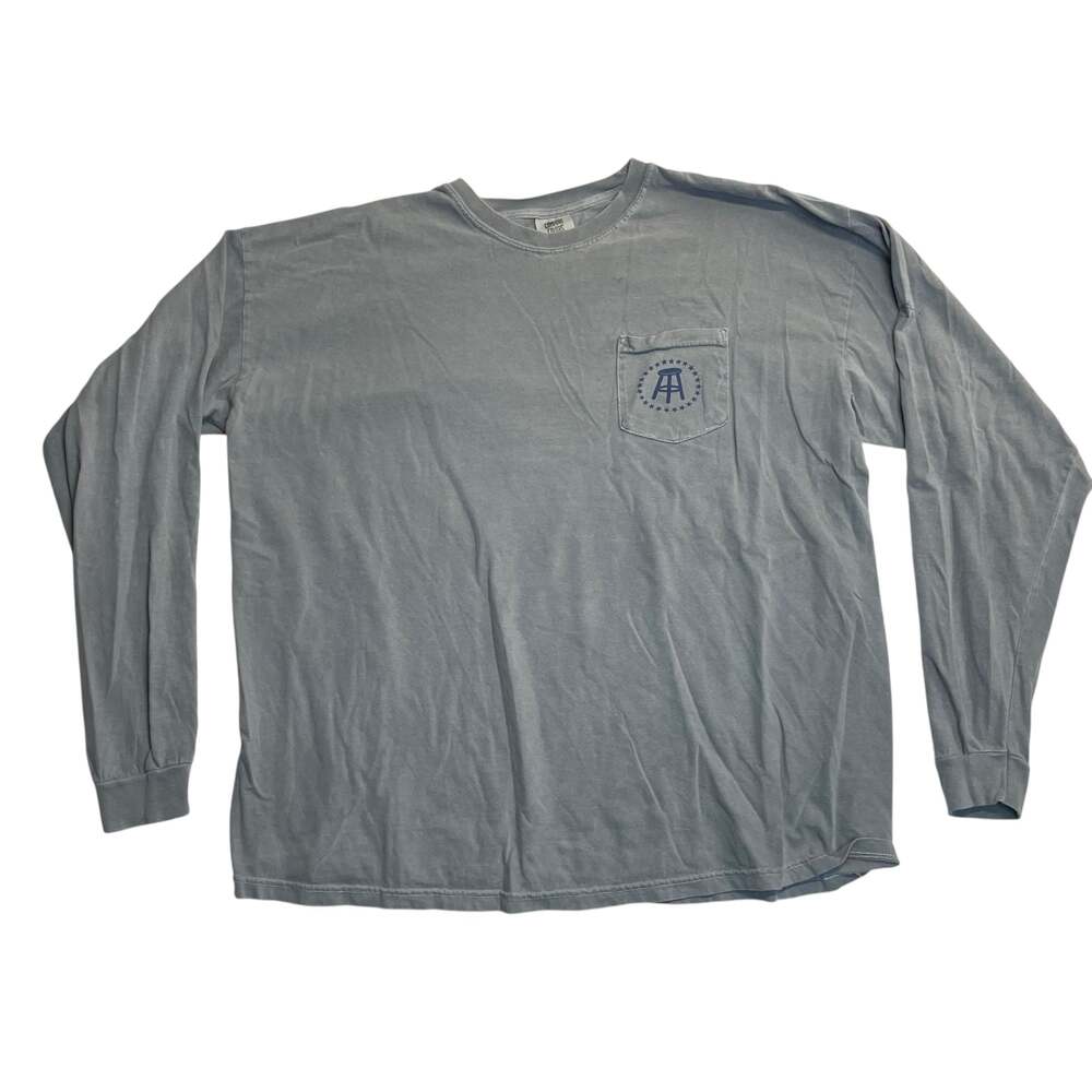 Comfort Colors 2XL Gray Long Sleeve Pocket T-Shirt Can’t Drink All Day